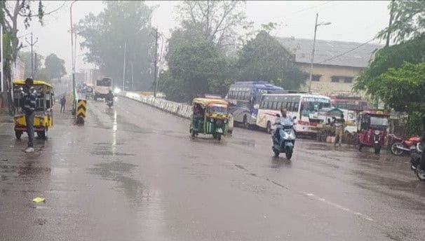 Chill increased due to rain and winds