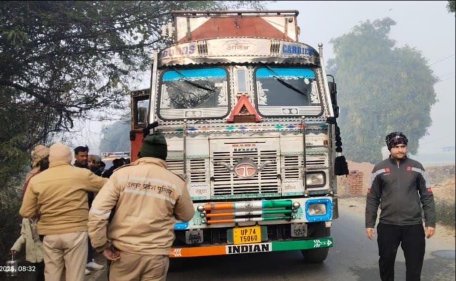 Truck hits student's bike, one dead