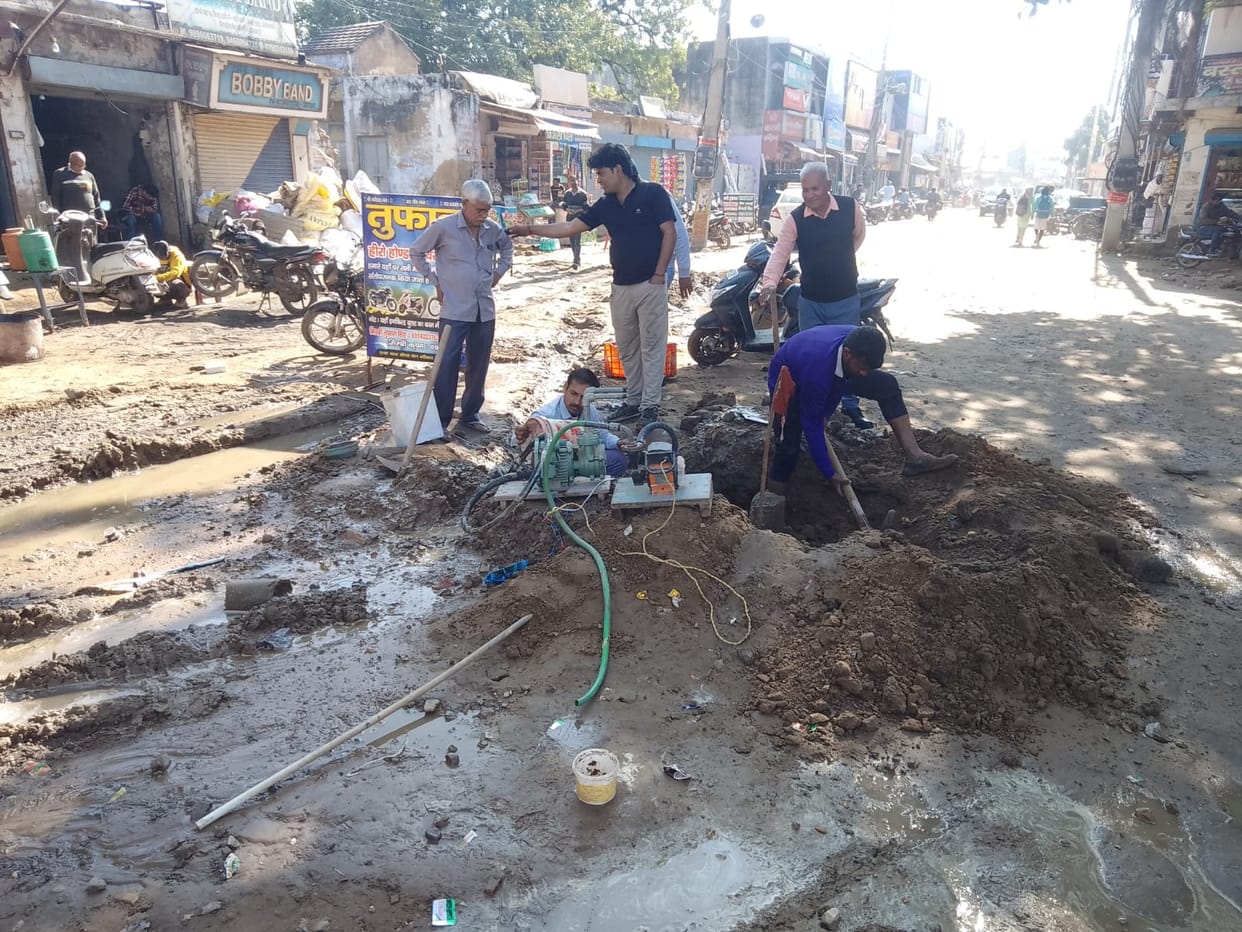 Drivers and shopkeepers troubled by incomplete road