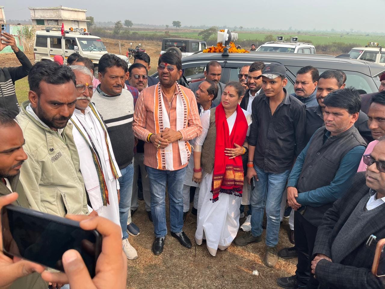 गौ अभयारण्य स्थल का निरीक्षण