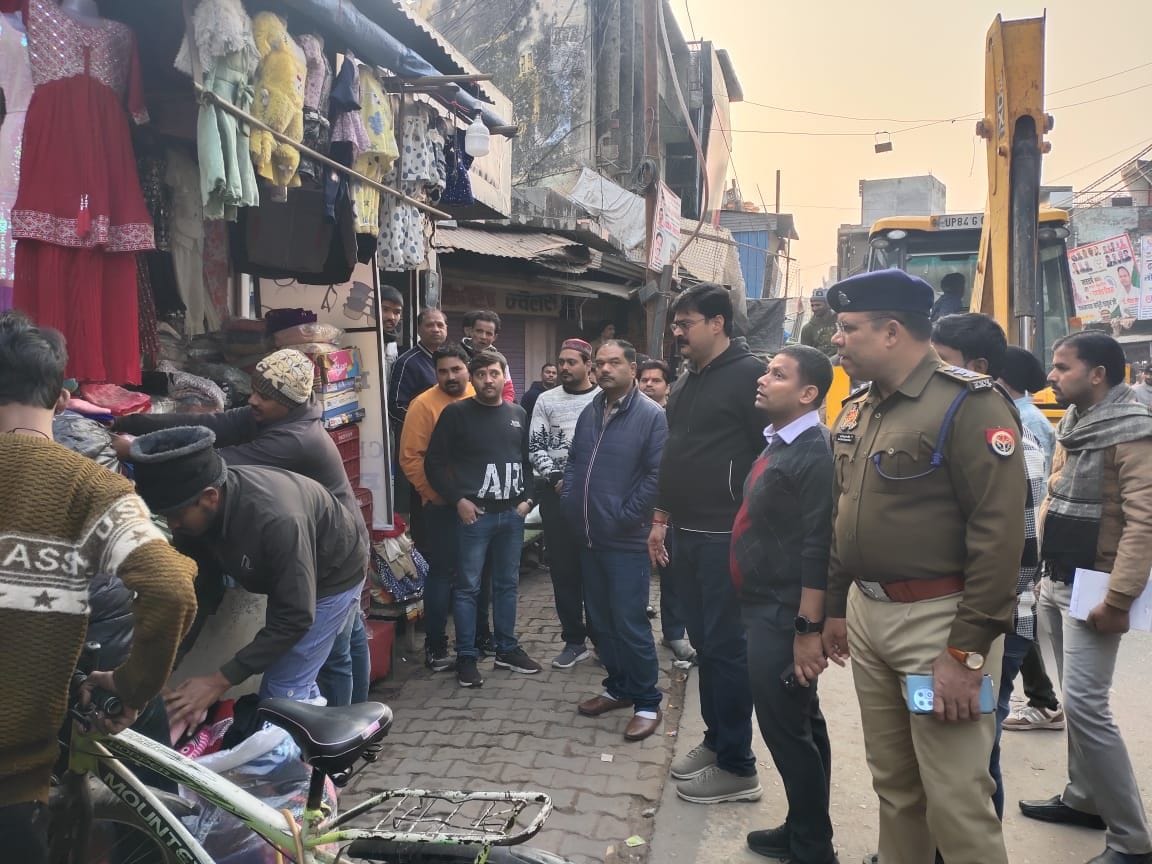 Encroachment removed from Kachari Road, drains opened