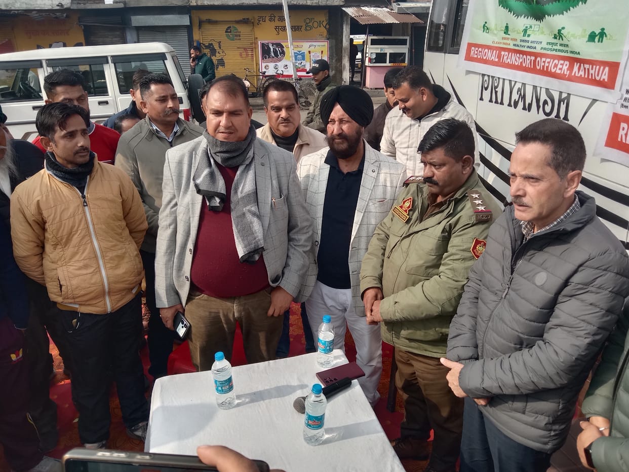 RTO Department Organised Awareness Camp for Commericial Vehicles Drivers