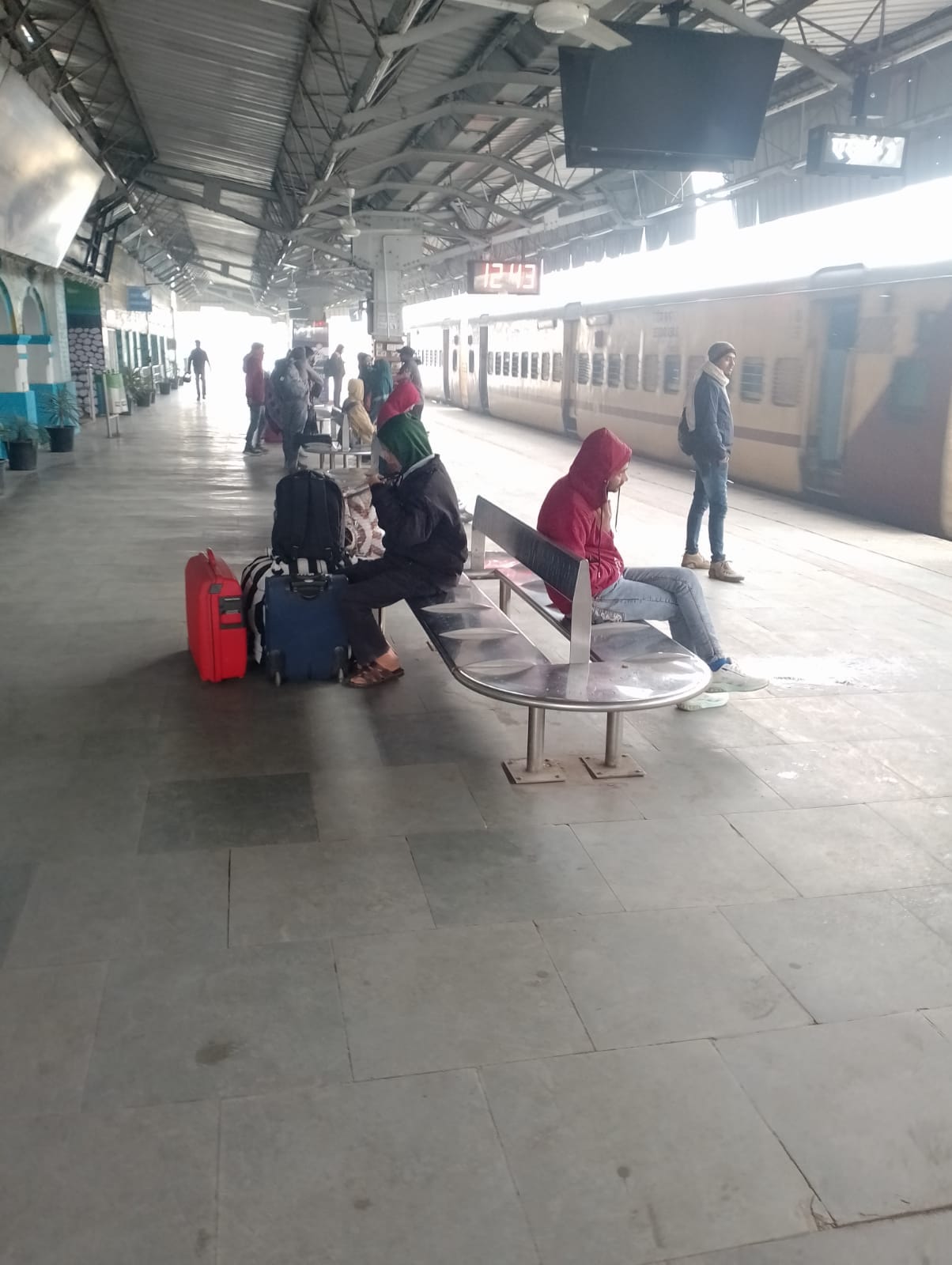 Dozens of trains were delayed due to fog