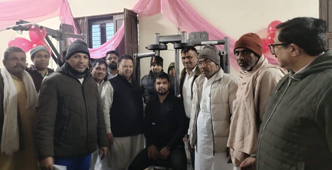 The district got the gift of 31 indoor gyms at a cost of Rs 5.7 crore.