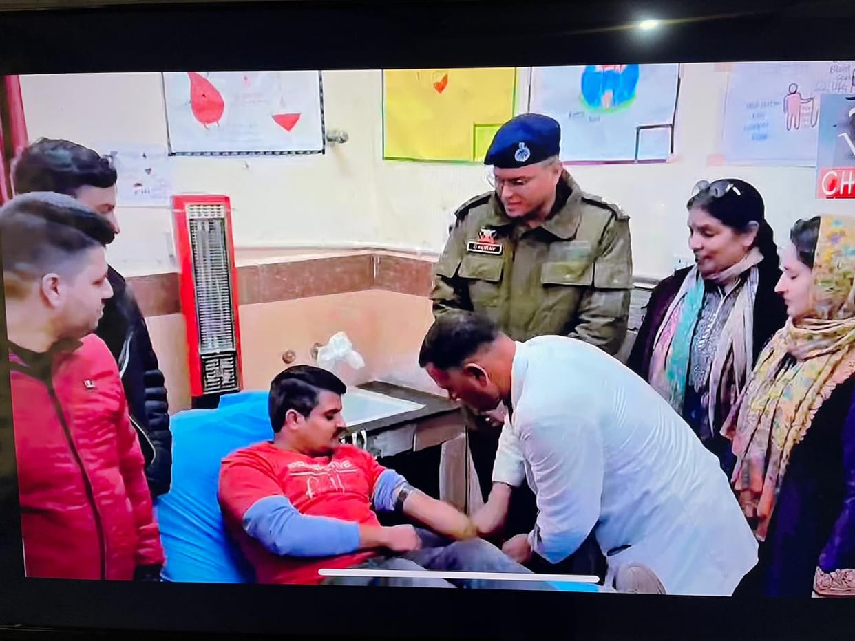 Blood donation camp organized on National Youth Day