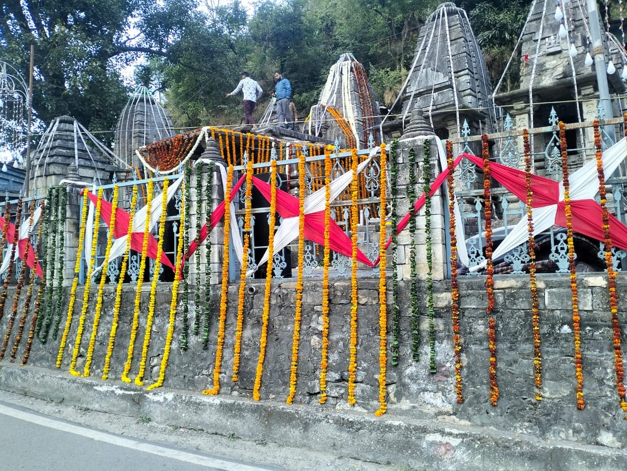 Tourism Department decorated Adibadri temple for the first time