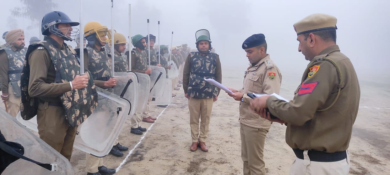 Superintendent of Police inspected the general parade at District Police Line Dabwali