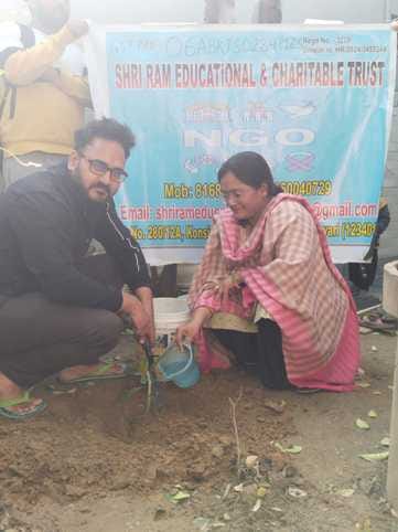 Tree plantation done on Makar Sankranti