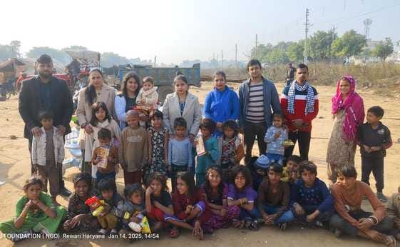 Makar Sankranti distributed food and clothes to the needy