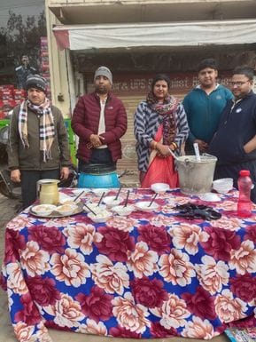Annakut Prasad distributed on Makar Sankranti festival
