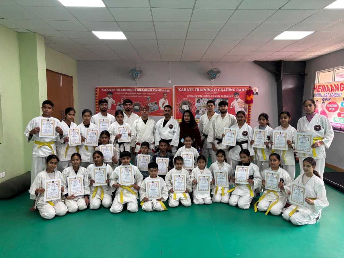 55 trainees learned the tricks of martial arts in Noorpur