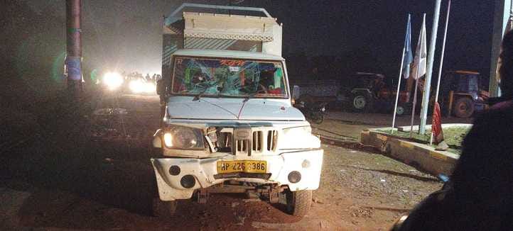 Damoh The Sarpanch's son riding a bike died after being hit by a pickup