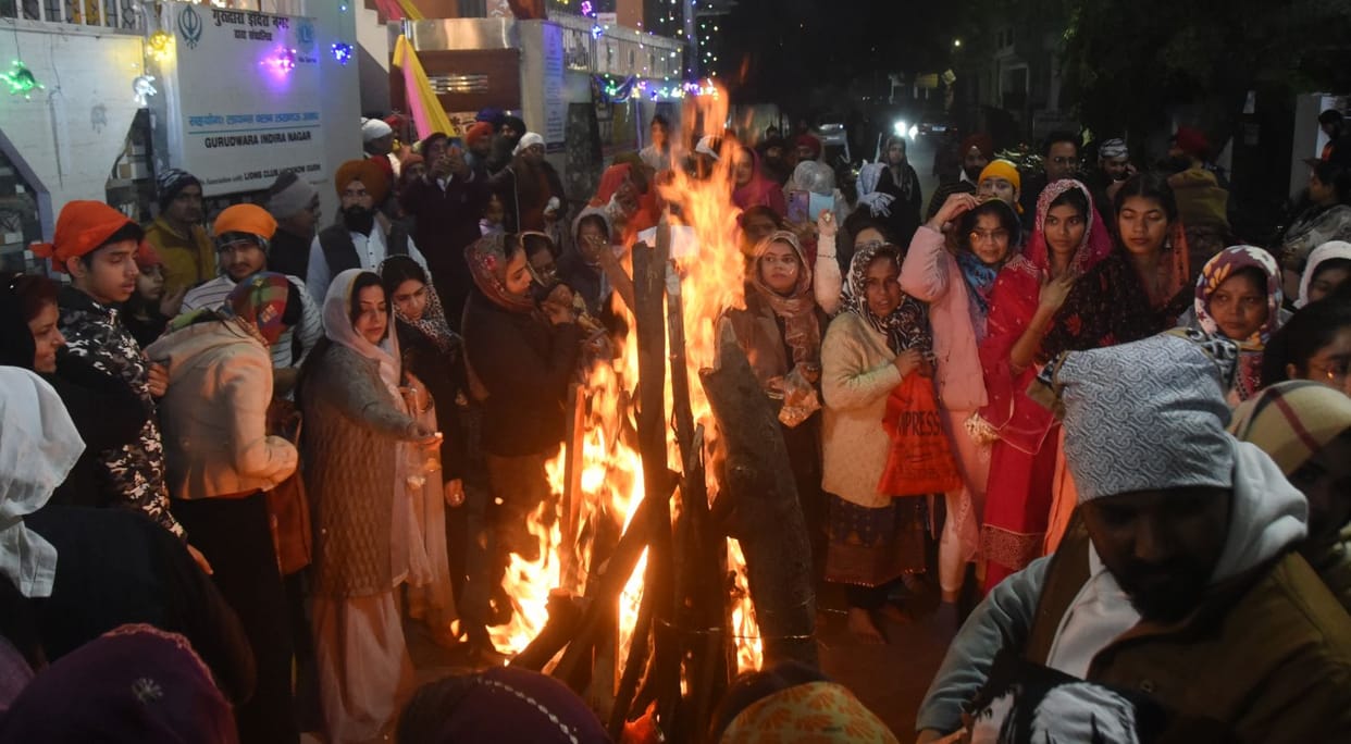Lohri celeberated in Lucknoiw