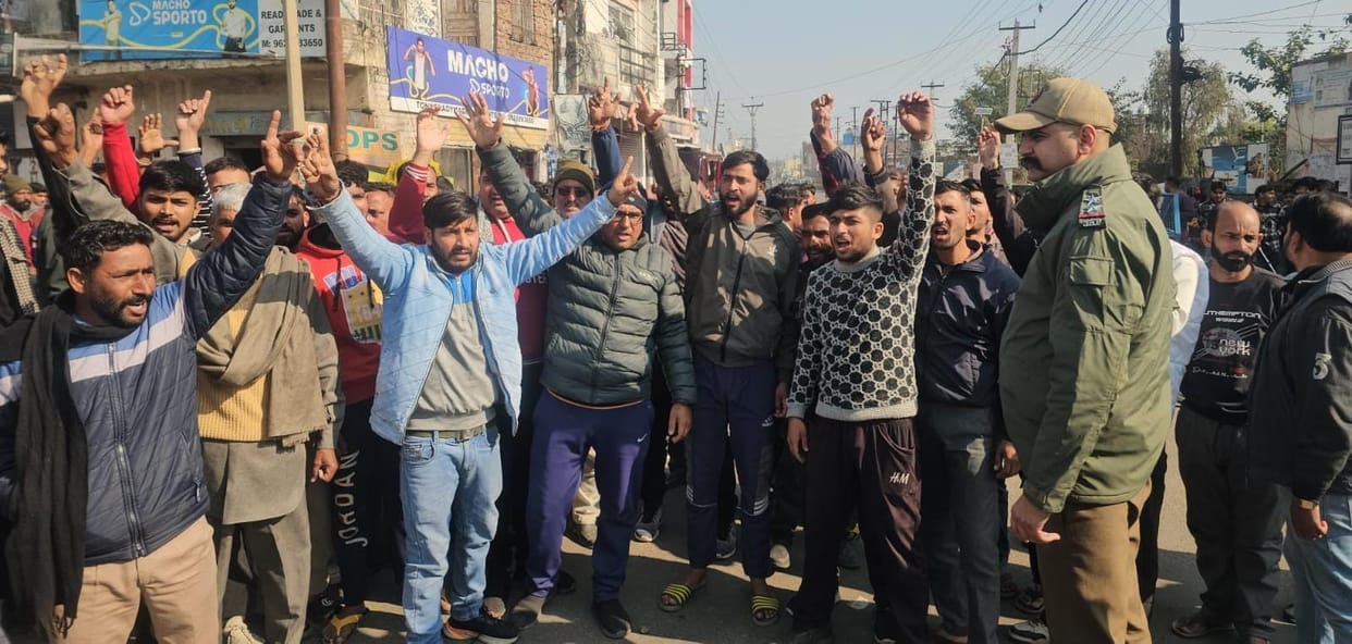 Peoples Held Protest Against Police