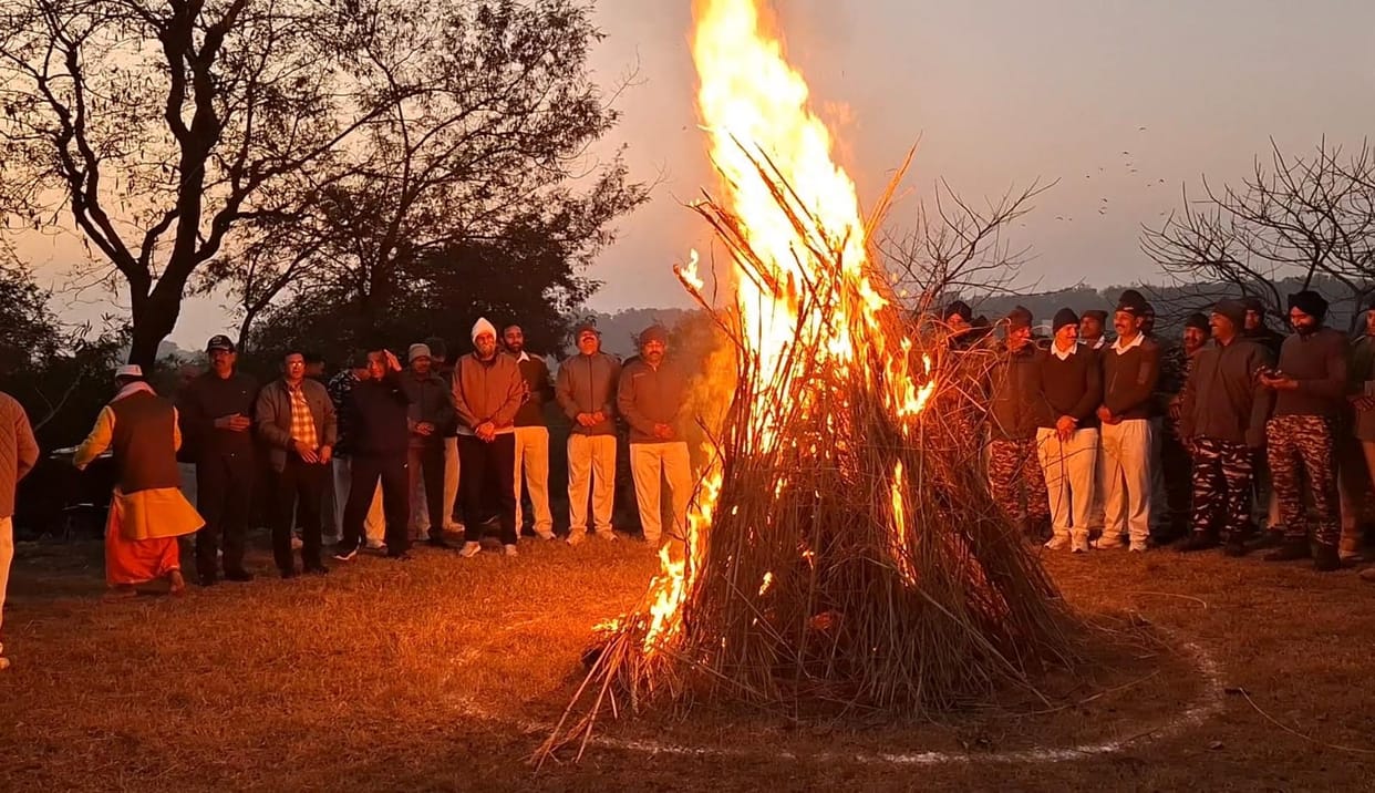 CRPF Celebrate Lohri Festival in Hiranagar