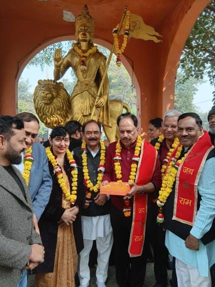 The picture of Bharat Mata statue site will be changed with one million rupees