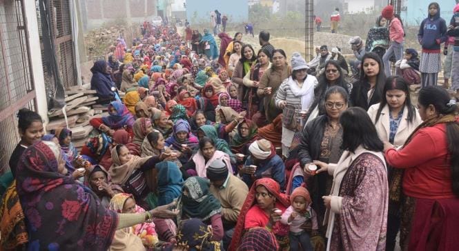 Makar Sankranti festival was celebrated by distributing Khichdi