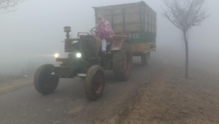 Many trains were cancelled due to fog and many arrived late by 10 hours