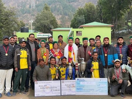Cricket competition, Sarahan defeated Dharla South by nine runs, Rampur Bushahr