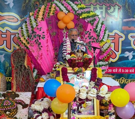 Krishna's childhood pastimes described in Srimad Bhagwat Katha