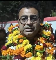Damoh Shyam Shivhare, who was active in the Sangh, became the Damoh BJP district president