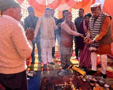 Bhoomi pujan for new hospital building with 50 beds