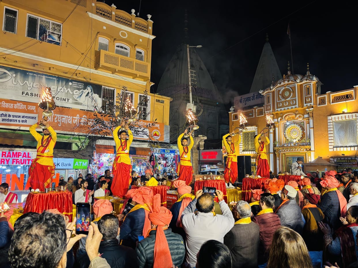 jammu, culture, maha arti, raghunath tample