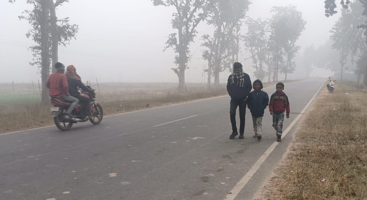 Weather worsened again in Terai, fog remained throughout the day