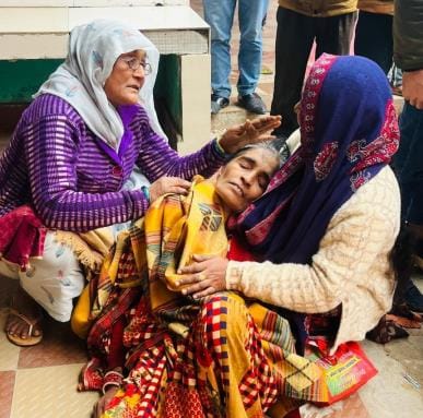 A tractor loaded with sugarcane crushed bike riders, young man died