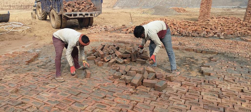 Villagers protested against the use of substandard material in the construction of water tank, officials got the bricks removed