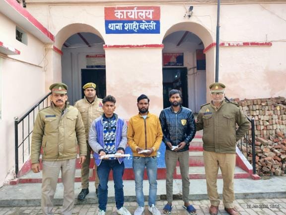 Three accused of theft in school caught, pistol, cartridges and cash recovered