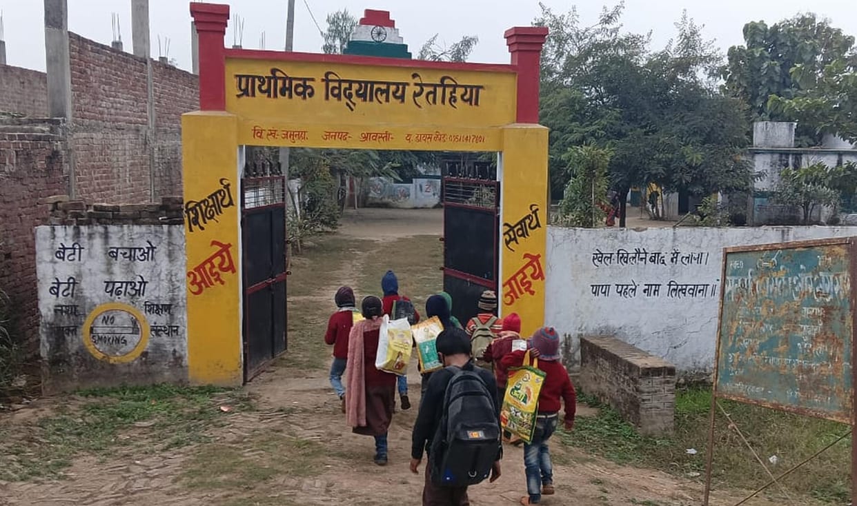 Holidays are over, students reach school shivering in the cold