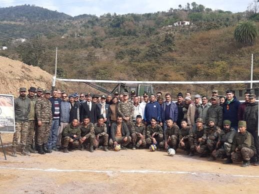 Ex-servicemen won the friendship volleyball match