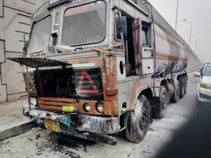 Fire breaks out in tanker filled with transformer oil