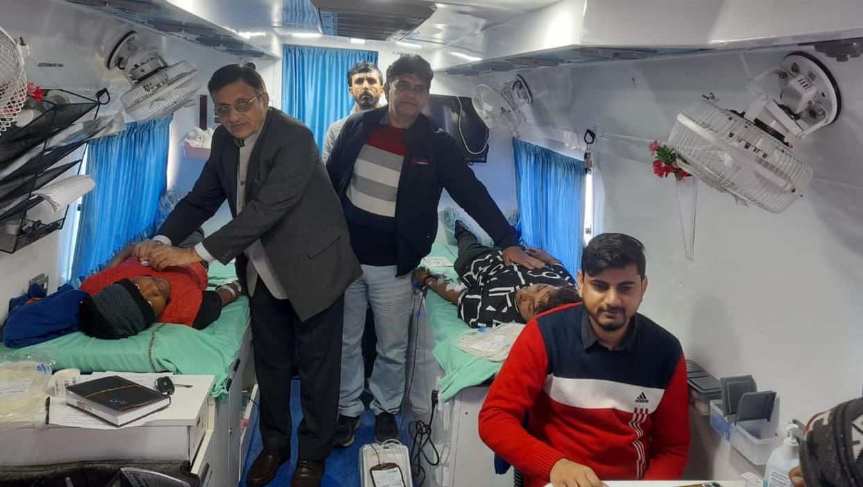 25 people donated blood in the camp, 134 got health checkup done