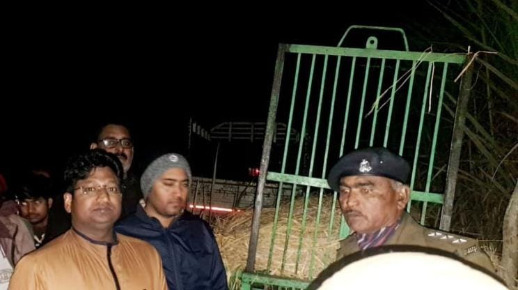 Forest department intensified patrolling by installing cage in the village