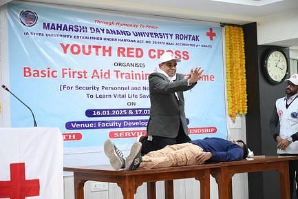 Told about giving first aid in case of emergency