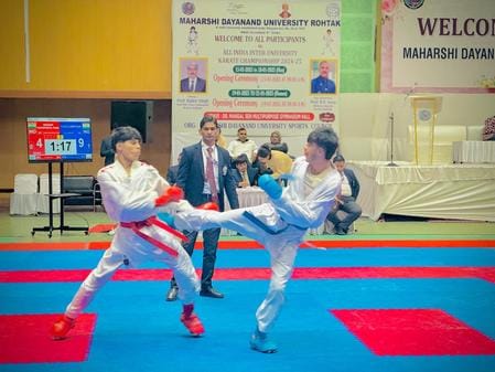 Satya Prakash, Gajesh won gold in karate