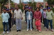 Volunteers cleaned the school