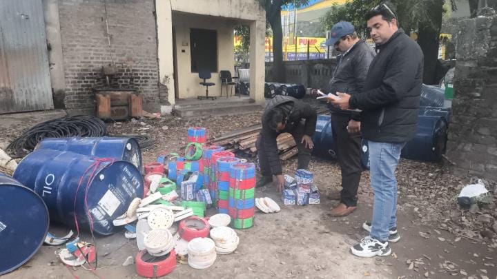 Team of Electricity Dept. Impound the Banned Heaters
