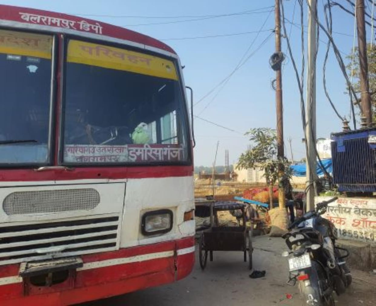 Roadways buses inside, private operators dominate the road