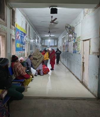 After the director's reprimand the hospital was lit up, 140 lights were installed