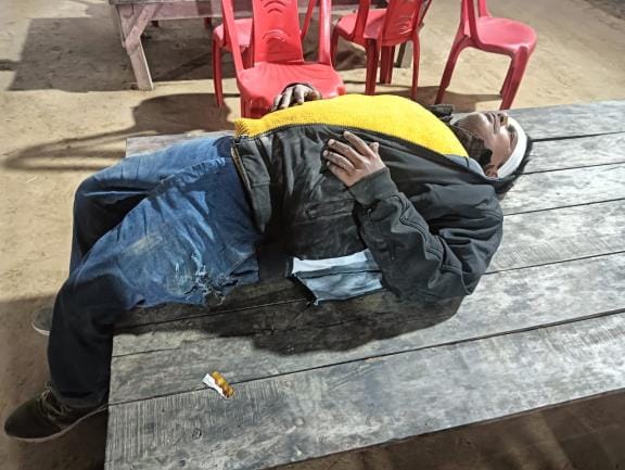 When the dhaba operator asked for money, he gave the car