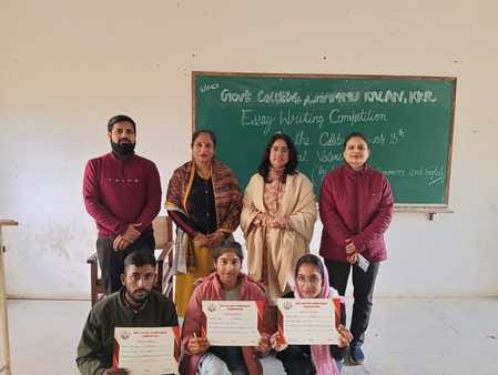 Irfan topped the essay writing competition