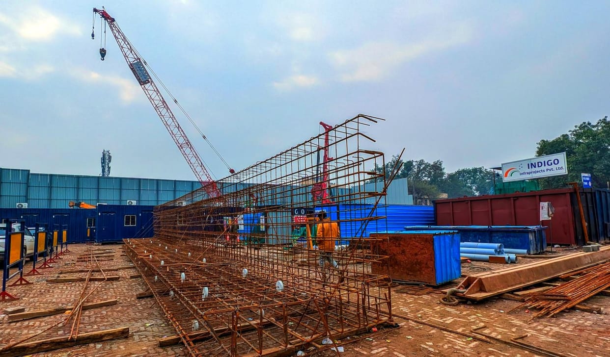 After implementation of Graap-4, the construction of bus station stopped again