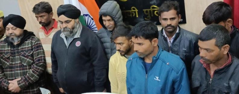 Nine arrested for theft of motor parts worth Rs 22 lakh