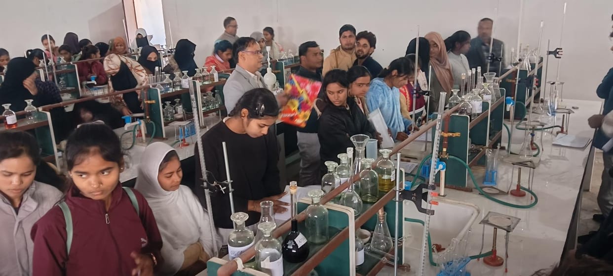 Practical examination of B.Sc first semester started