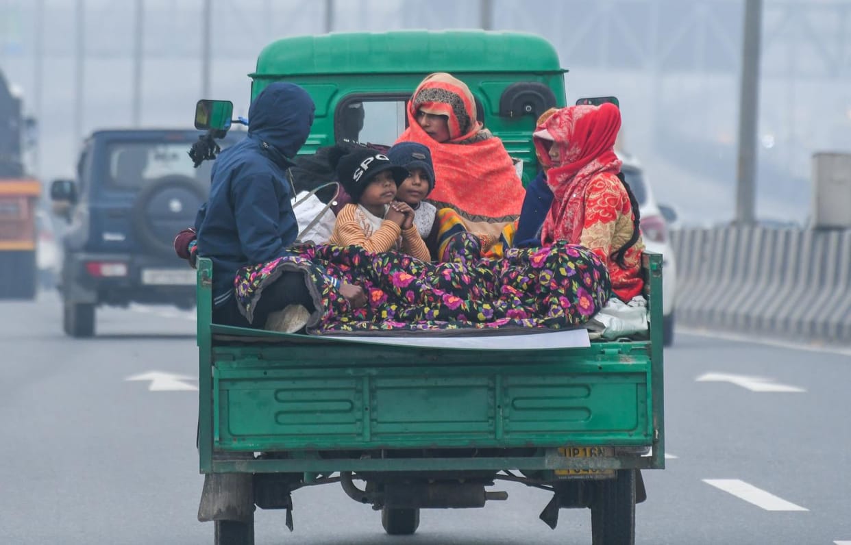 The sun shone but there was no relief from the cold... the health of the air is also bad