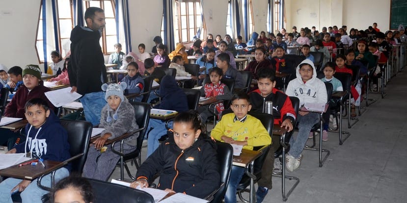 2928 students took the exam in nine examination centers for admission in Navodaya.