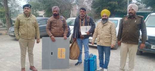 Polling parties reached polling stations after providing EVMs and election material